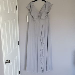 LAVETIR   Back Lace Up Chiffon Dress/ Size 18.